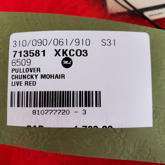 GUCCI MENS SWEATER RED MOHAIR KNIT WOOL V-NECKLINE TOP sz M / MEDIUM - Picture 13 of 16